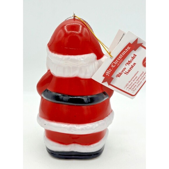 Mr Christmas Santa Blow Mold Ornament Macys‎ Battery Operated LED w/Timer Indoor - Picture 3 of 11